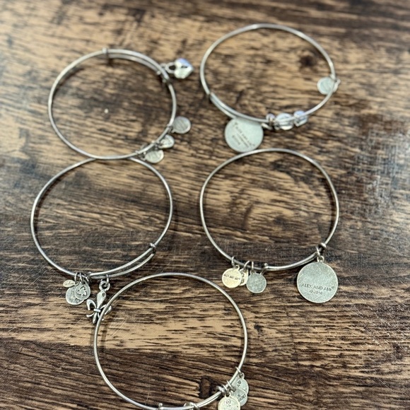 Alex and Ani Silver Charm Bracelet Bundle Set - Picture 1 of 3